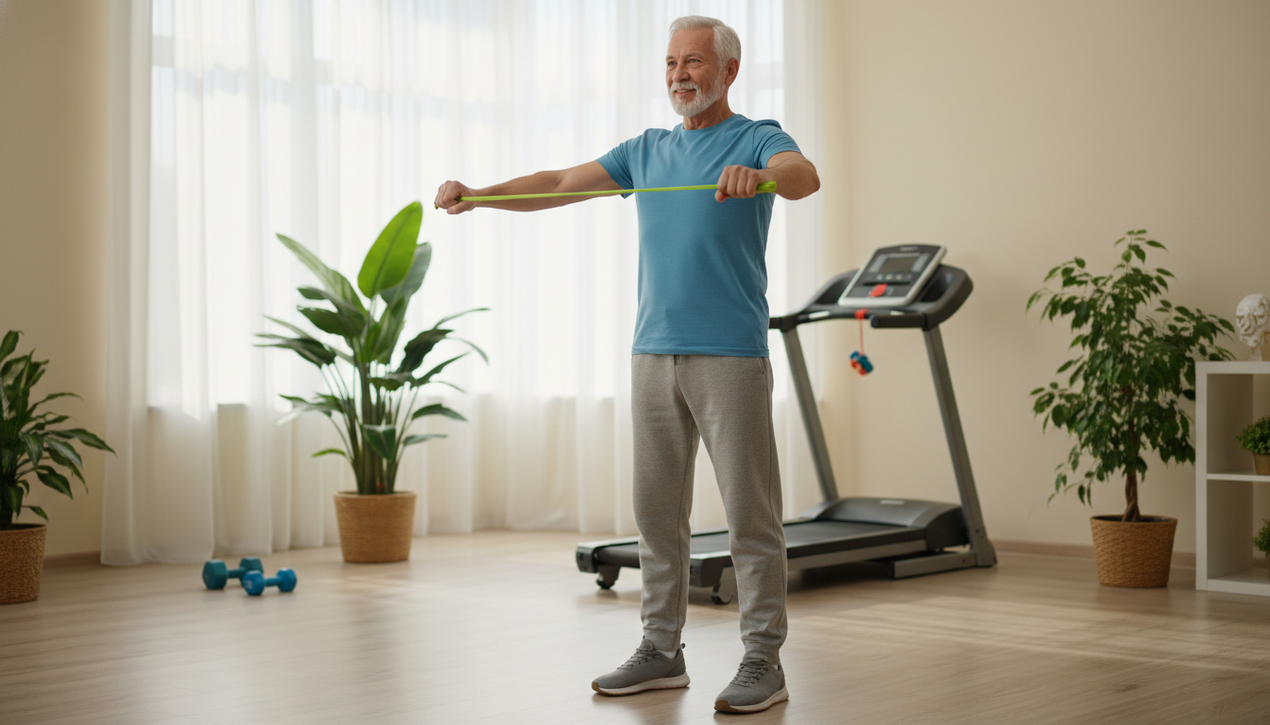 exercícios faixa elástica idosos - imagem 1