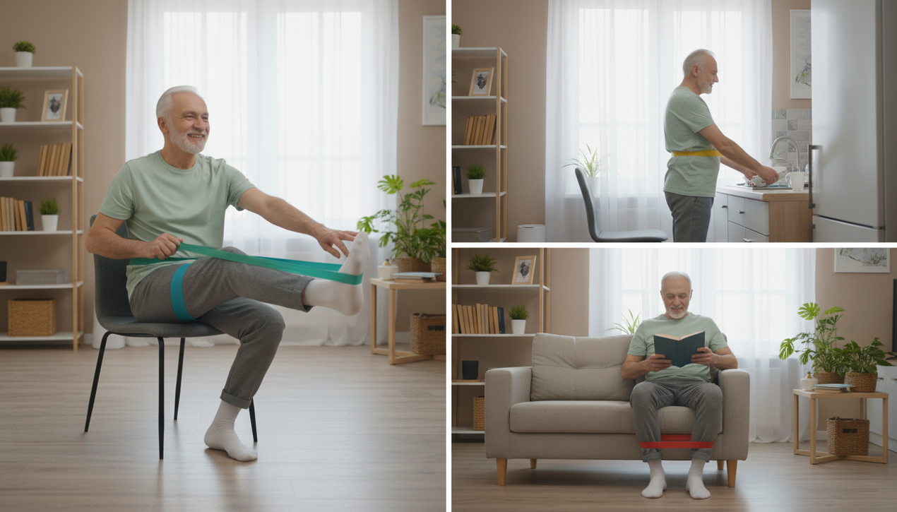 exercícios faixa elástica idosos - imagem 2